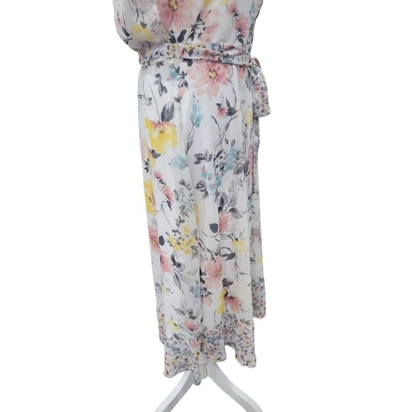 Nicole Miller‎ Womens Spring Floral Print Sleeveless Maxi Dress Size 8 - Picture 8 of 16
